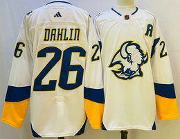 Adidas Buffalo Sabres #26 Rasmus Dahlin 2022-23 Reverse Retro Authentic Stitched NHL jersey