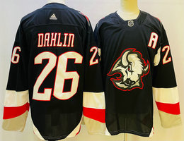 Adidas Buffalo Sabres #26 Rasmus Dahlin 2022-23 Black Third Authentic Stitched NHL jersey