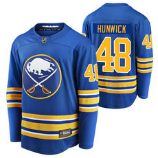 Adidas Buffalo Sabres #48 Matt Hunwick Royal 2020-21 Home Authentic Stitched NHL Jersey