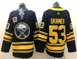 Adidas Buffalo Sabres #53 Jeff Skinner Navy Blue With A patch Authentic Stitched NHL Jersey