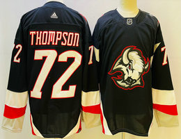 Adidas Buffalo Sabres #72 Tage Thompson 2022-23 Black Third Authentic Stitched NHL jersey