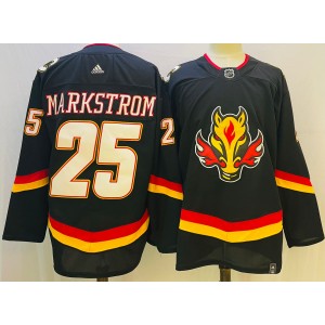 Adidas Calgary Flames #25 Jacob Markstrom 2021 Reverse Retro Authentic Stitched NHL Jerseys