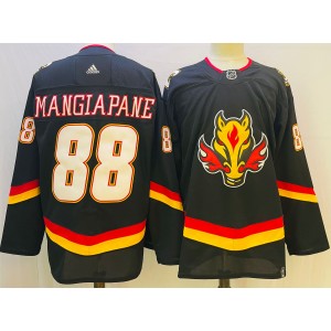 Adidas Calgary Flames #88 Andrew Mangiapane 2021 Reverse Retro Authentic Stitched NHL Jerseys