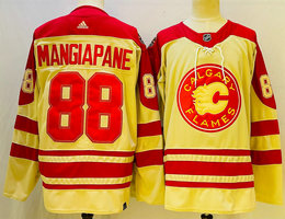 Adidas Calgary Flames #88 Andrew Mangiapane 2023 Classic Authentic Stitched NHL jersey
