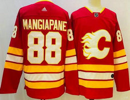 Adidas Calgary Flames #88 Andrew Mangiapane Red Authentic Stitched NHL Jersey