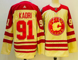Adidas Calgary Flames #91 Nazem Kadri 2023 Classic Authentic Stitched NHL jersey