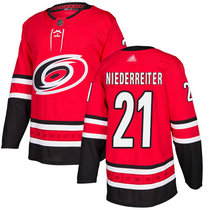 Adidas Carolina Hurricanes #21 Nino Niederreiter Red Home Authentic Stitched NHL Jerseys