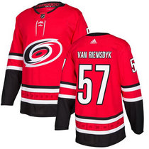 Adidas Carolina Hurricanes #57 Trevor Van Riemsdyk Red Home Authentic Stitched NHL Jerseys