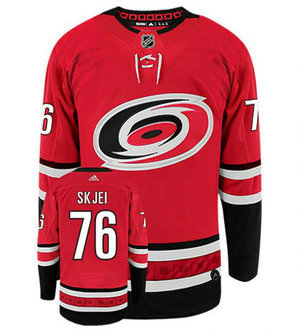 Adidas Carolina Hurricanes #76 Brady Skjei Red Home Authentic Stitched NHL Jerseys