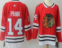 Adidas Chicago Blackhawks #14 Richard Panik Red Authentic Stitched NHL Jersey