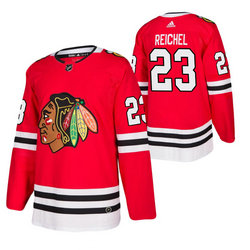 Adidas Chicago Blackhawks #23 Lukas Reichel Red 2020 NHL Draft Authentic Stitched NHL jersey