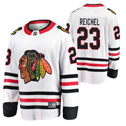 Adidas Chicago Blackhawks #23 Lukas Reichel White 2020 NHL Draft Authentic Stitched NHL jersey