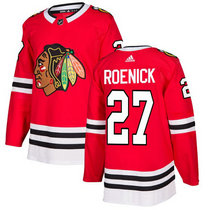 Adidas Chicago Blackhawks #27 Jeremy RoenickRed Home Authentic Stitched NHL Jersey