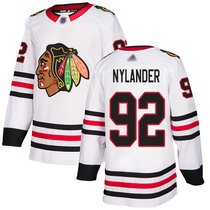 Adidas Chicago Blackhawks #92 Alexander Nylander White Authentic Stitched NHL Jersey