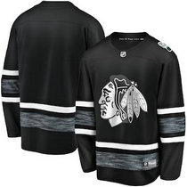 Adidas Chicago Blackhawks Blank Black 2019 NHL All Star Authentic Stitched NHL jersey