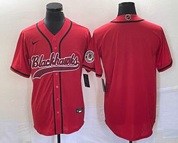 Nike Chicago Blackhawks Blank Red Authentic Stitched baseball jerseys