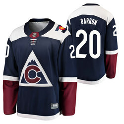 Adidas Colorado Avalanche #20 Justin Barron Blue 2020 NHL Draft Authentic Stitched NHL jersey