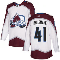 Adidas Colorado Avalanche #41 Pierre-Edouard Bellemare White Away Authentic Stitched NHL Jersey