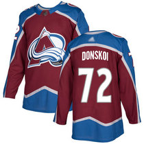 Adidas Colorado Avalanche #72 Joonas Donskoi Burgundy Red Home Authentic Stitched NHL Jersey