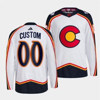 Adidas Colorado Avalanche Custom 2022-23 Reverse Retro Authentic Stitched NHL jersey