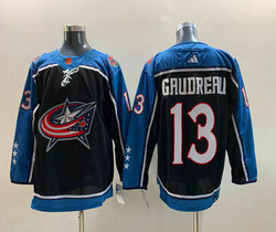 Adidas Columbus Blue Jackets #13 Johnny Gaudreau 2022-23 Reverse Retro Authentic Stitched NHL jersey