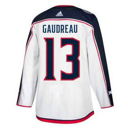 Adidas Columbus Blue Jackets #13 Johnny Gaudreau White NHL Jersey