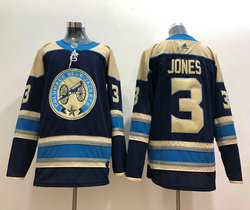 Adidas Columbus Blue Jackets #3 Seth Jones Navy Third Authentic Stitched NHL Jersey