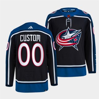 Adidas Columbus Blue Jackets Custom 2022-23 Reverse Retro Authentic Stitched NHL jersey
