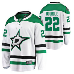 Adidas Dallas Stars #22 Mavrik Bourque White 2020 NHL Draft Authentic Stitched NHL jersey