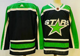 Adidas Dallas Stars Blank Green 2022-23 Reverse Retro Authentic Stitched NHL jersey
