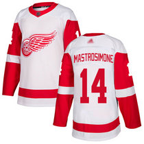 Adidas Detroit Red Wings #14 Robert Mastrosimone White Authentic Stitched NHL Jersey