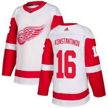 Adidas Detroit Red Wings #16 Vladimir Konstantinov White Authentic Stitched NHL Jersey