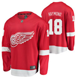 Adidas Detroit Red Wings #18 Lucas Raymond Red 2020 NHL Draft Authentic Stitched NHL jersey