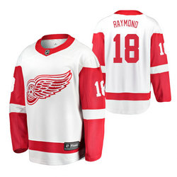 Adidas Detroit Red Wings #18 Lucas Raymond White 2020 NHL Draft Authentic Stitched NHL jersey
