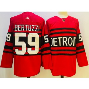 Adidas Detroit Red Wings #59 Tyler Bertuzzi Red 2022-23 Retro Authentic Stitched NHL jersey