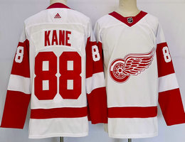Adidas Detroit Red Wings #88 Patrick Kane White Authentic Stitched NHL jersey