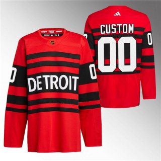 Adidas Detroit Red Wings Custom 2022-23 Reverse Retro Authentic Stitched NHL jersey
