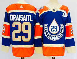 Adidas Edmonton Oilers #29 Leon Draisaitl Royal Blue 2024 Winter Classic NHL Jersey
