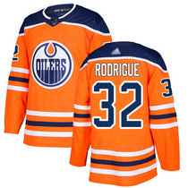 Adidas Edmonton Oilers #32 Olivier Rodrigue Orange Home Authentic Stitched NHL jersey