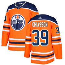 Adidas Edmonton Oilers #39 Alex Chiasson Orange Home Authentic Stitched NHL jersey