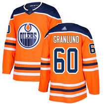Adidas Edmonton Oilers #60 Markus Granlund Orange Home Authentic Stitched NHL jersey