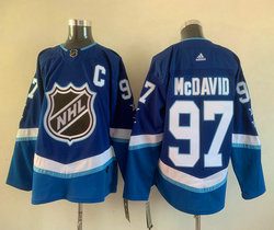Adidas Edmonton Oilers #97 Connor McDavid Blue 2022 All Star Authentic Stitched NHL jersey