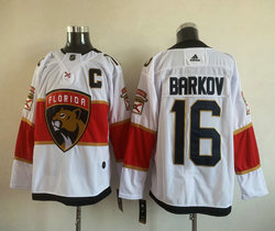 Adidas Florida Panthers #16 Aleksander Barkov White Authentic Stitched NHL jersey