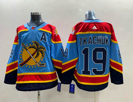 Adidas Florida Panthers #19 Matthew Tkachuk 2022-23 Reverse Retro Authentic Stitched NHL jersey