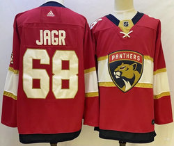 Adidas Florida Panthers #68 Jaromir Jagr Red Authentic Stitched NHL jersey.webp