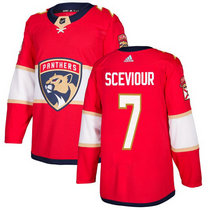 Adidas Florida Panthers #7 Colton Sceviour Red Home Authentic Stitched NHL jersey