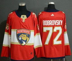 Adidas Florida Panthers #72 Sergei Bobrovsky Red Authentic Stitched NHL jersey
