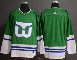 Adidas Hartford Whalers Blank Green Authentic Stitched NHL jersey