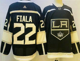 Adidas Los Angeles Kings #22 Kevin Fiala Black Authentic Stitched NHL jersey