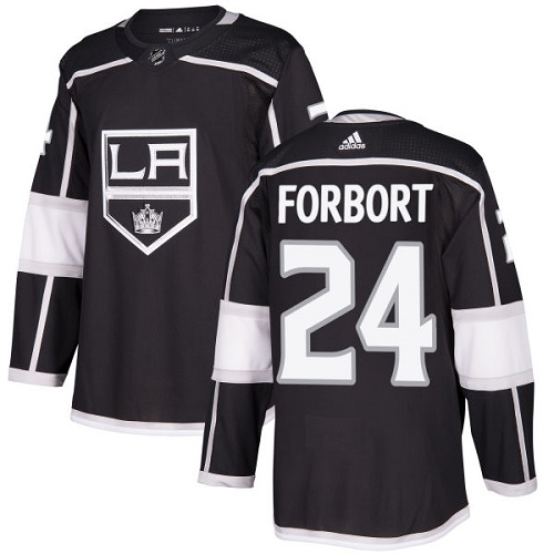 Adidas Los Angeles Kings #24 Derek Forbort Black Home Authentic Stitched NHL jersey